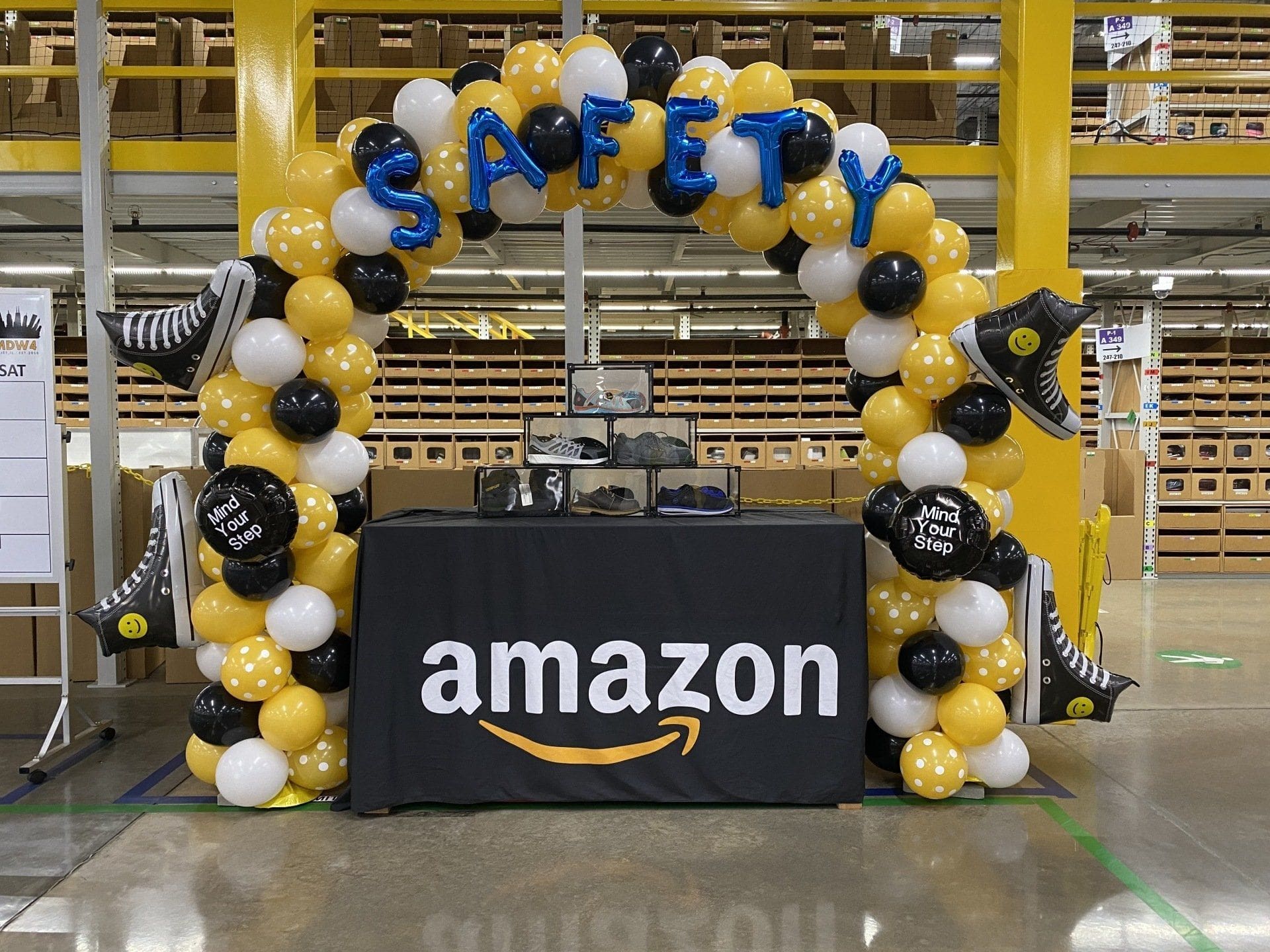 Large Amazon Corporate Balloon Arch